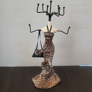 Leopard Print Jewelry Holder 11.5"
